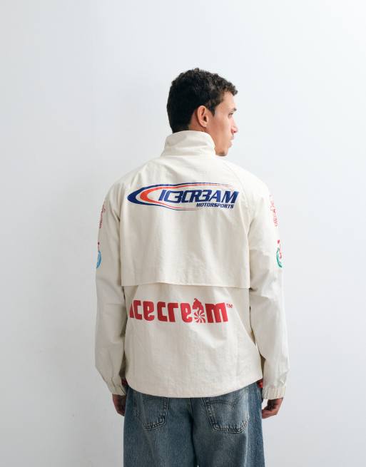 ICECREAM ripstop pit crew-jacka i ecru, 5 av 5