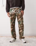 [ICECREAM] ICECREAM running dog cargo pants in camo-Multi W27-28 MULTI