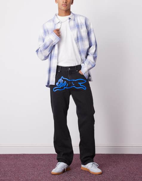 ICECREAM - Running Dog - Denim jeans met rechte pijpen in verwassen zwart - view 1