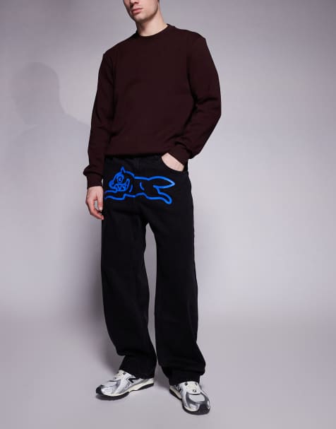ICECREAM running dog double scoop jeans in black wash - view 1