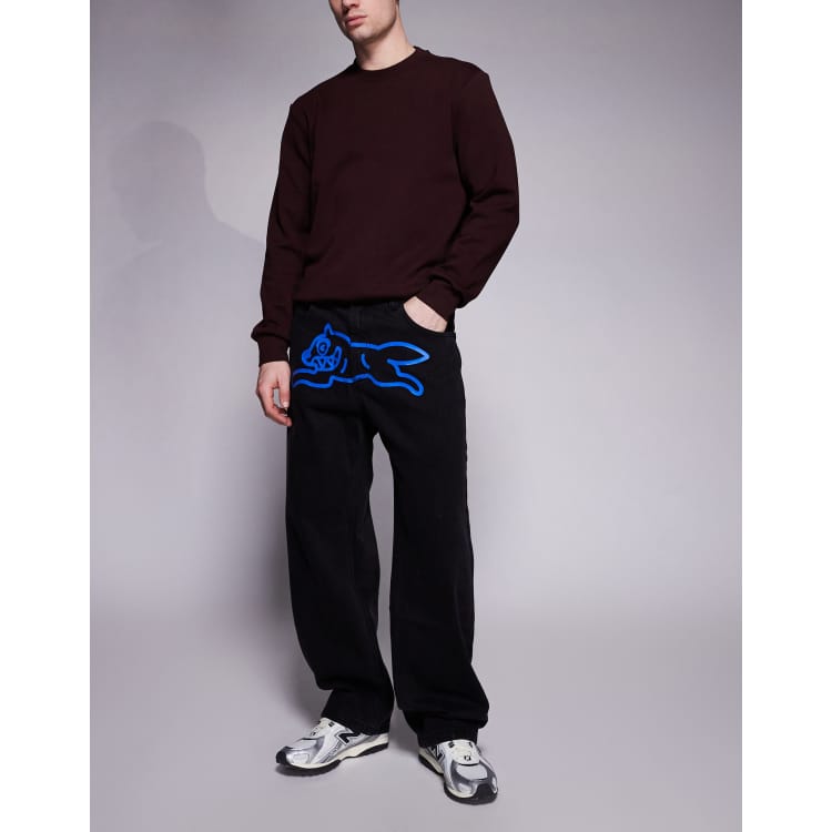 希少　BBC icecream ダメージ加工ブラックスキニーデニム　ロゴ 210091656-1-black?$n_750w$&wid
