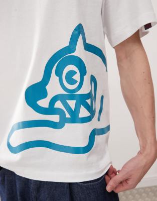 ICECREAM running dog heavyweight t-shirt in white