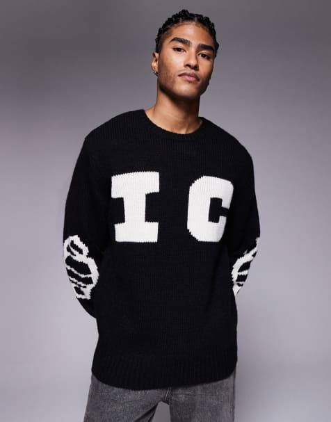 ICECREAM - Running Dog - Sort strikket sweatshirt - view 1