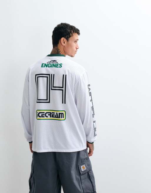 ICECREAM services long sleeve t-shirt in white, 3 of 5