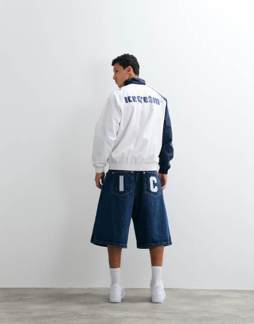 ICECREAM - Short en jean avec logo chien courant - Bleu moyen délavé, 2 de 5