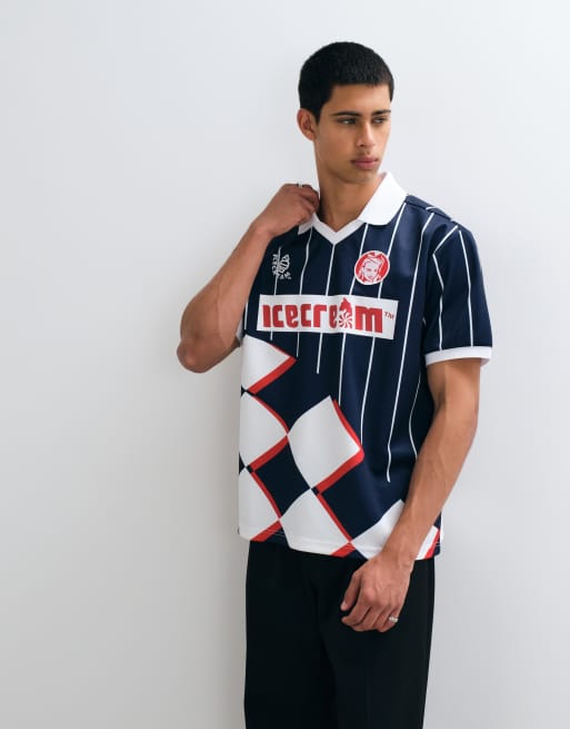 ICECREAM soft serve football shirt in navy, 5 of 5