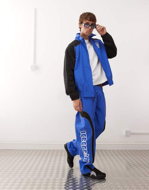 ICECREAM soft serve track pants co-ord in blue and black - view 1