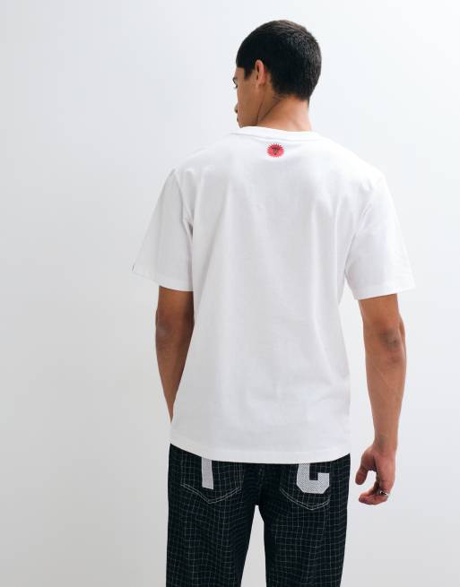 ICECREAM sppedway gradient graphic t-shirt in white, 3 of 5