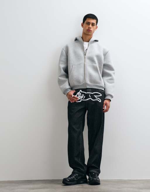 ICECREAM  straight leg double scoop ripstop detail denim jeans in black, 3 of 5