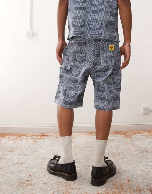 ICECREAM supplies work all over printed shorts in blue - part of a set, 4 of 5