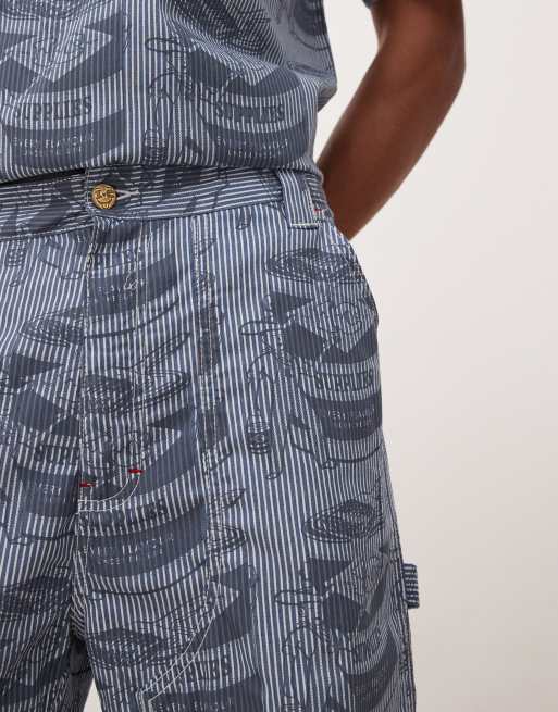ICECREAM supplies work all over printed shorts in blue - part of a set, 5 of 5