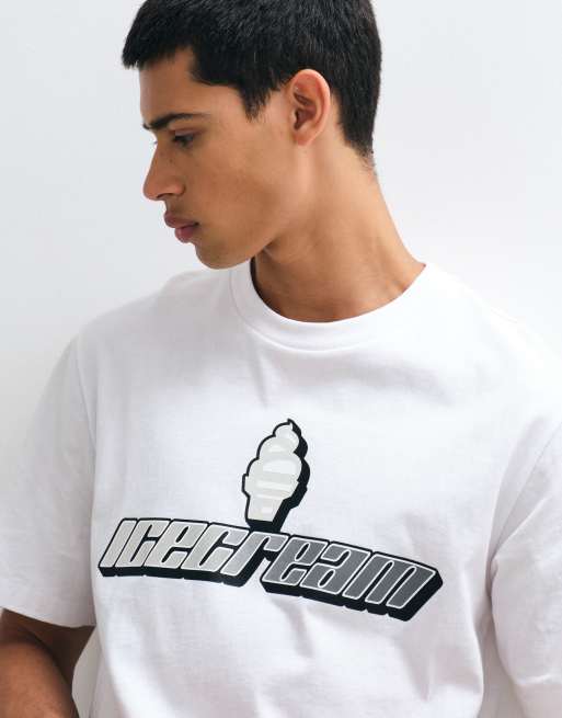 ICECREAM t-shirt graphique dégradé speedway blanc, 2 de 5