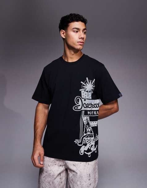 ICECREAM – T-Shirt in Schwarz mit Roadtrip-Motiv - view 1