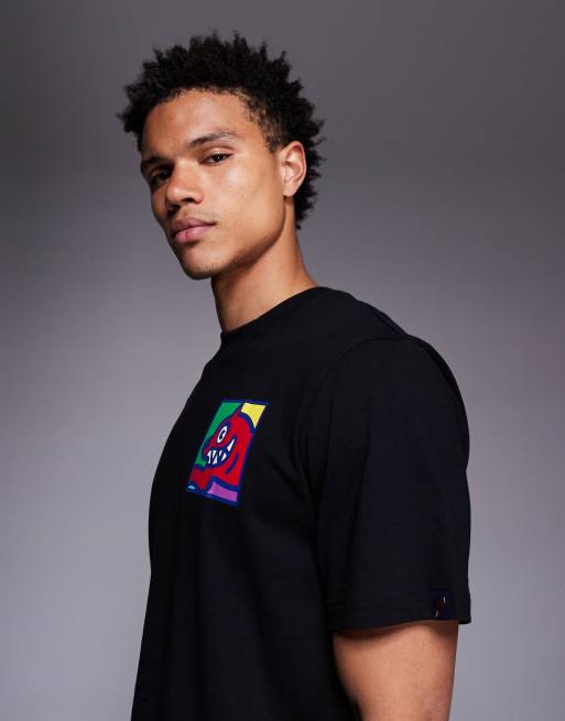ICECREAM – T-Shirt in Schwarz mit „Running Dog“-Popart-Motiv, 4 von 5