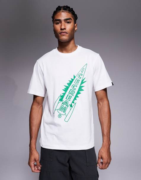 ICECREAM – T-Shirt in Weiß mit Raketen-Grafik - view 1