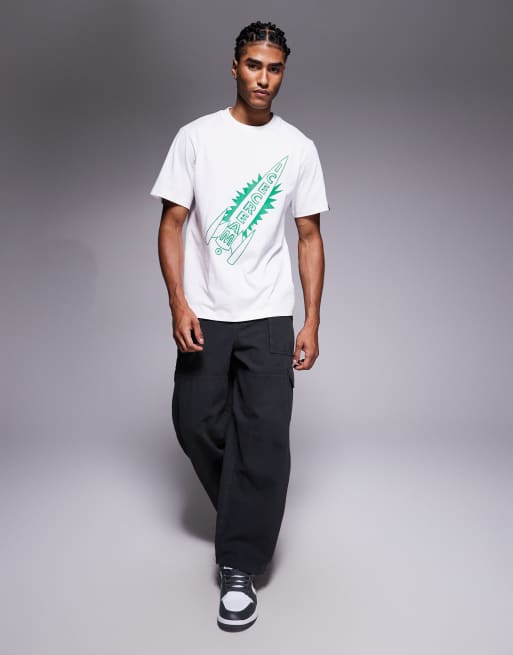 ICECREAM – T-Shirt in Weiß mit Raketen-Grafik, 2 von 5