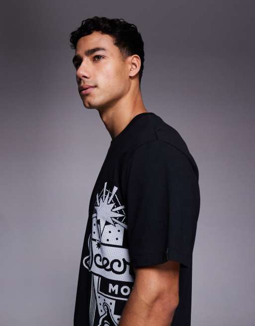 ICECREAM - T-shirt met road trip-motief in zwart, 4 van 5