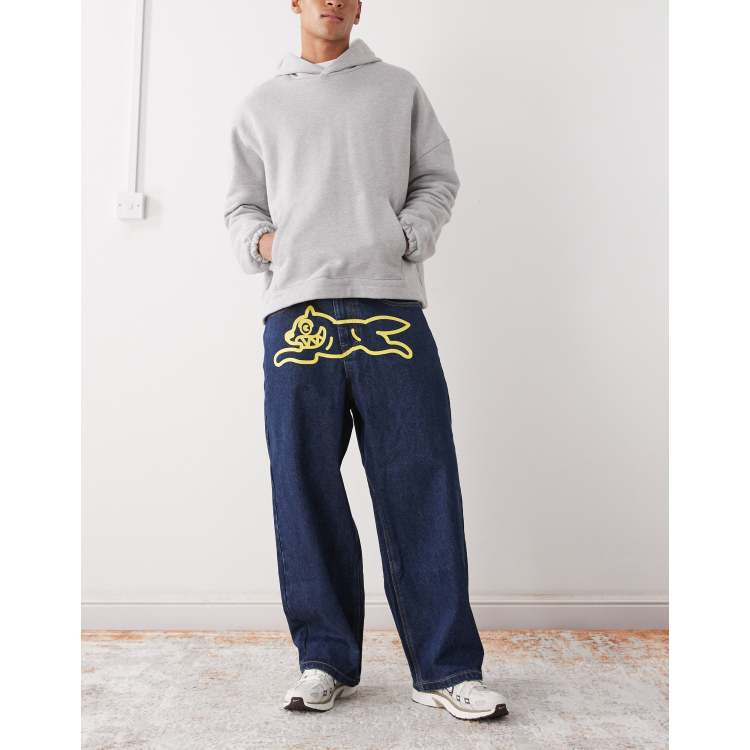 ICECREAM triple scoop running dog loose fit denim jeans in