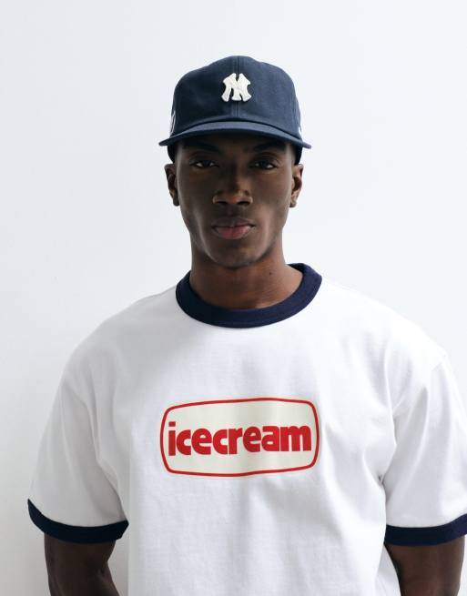ICECREAM tub logo print T-shirt in white , 4 of 5