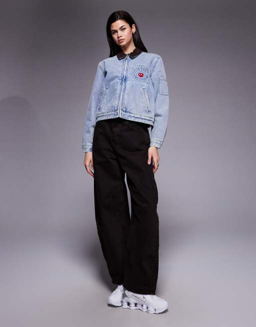 ICECREAM - Veste courte style workwear à logo - Bleu clair délavé, 3 de 4