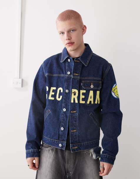 ICECREAM - Veste style camionneur en jean façon cowboy - Indigo - view 1