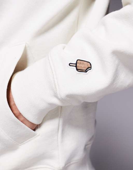 ICECREAM - Waitress - Hoodie met rits in gebroken wit, 5 van 5