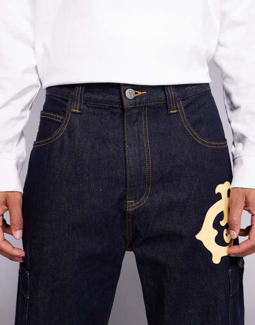 ICECREAM - Western denim jeans met rechte pijpen in indigoblauw, 4 van 5