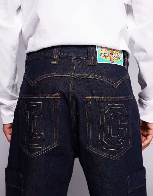 ICECREAM - Western denim jeans met rechte pijpen in indigoblauw, 5 van 5