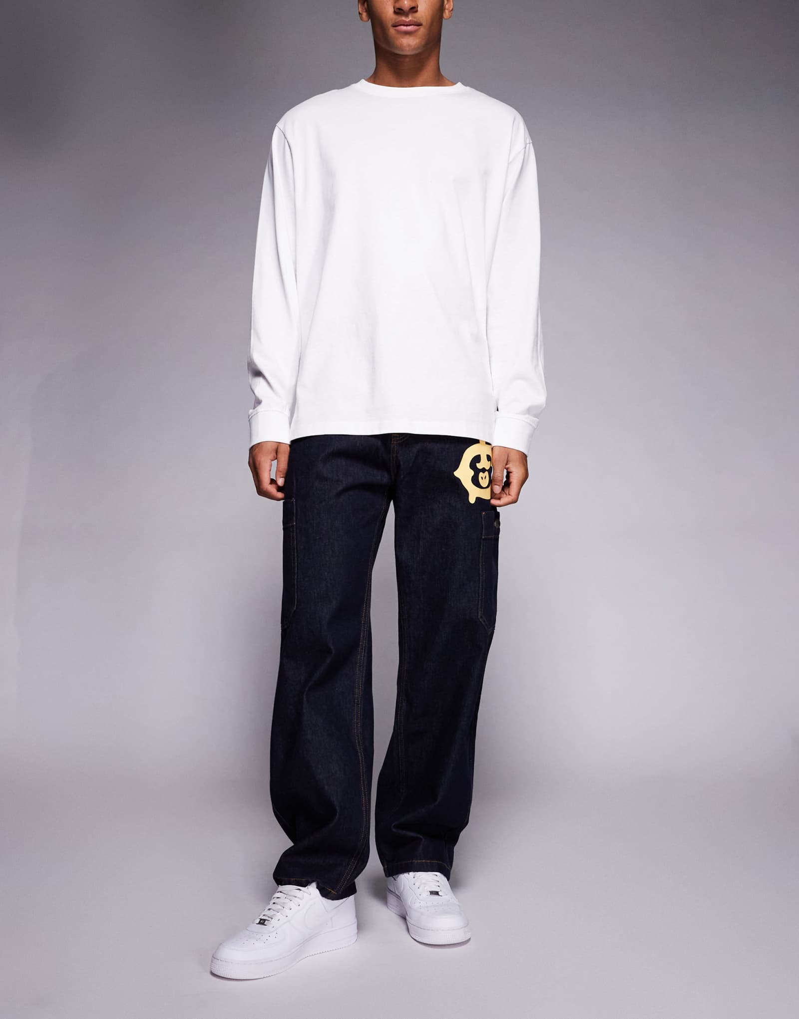 Джинсы с прямыми штанинами ICECREAM western denim цвета индиго