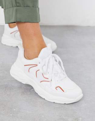 Ichi Ichi chunky trainers-White