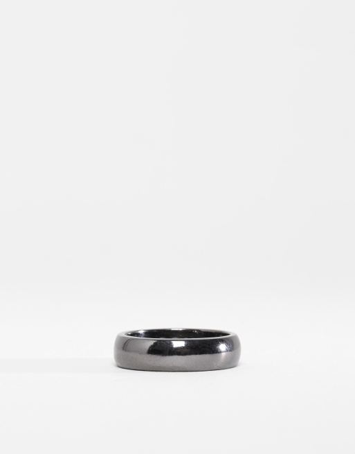 Icon Brand - Anello a fascia piombo, 4 di 4