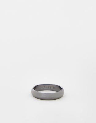 Icon Brand Icon Brand band ring in gunmetal-Silver