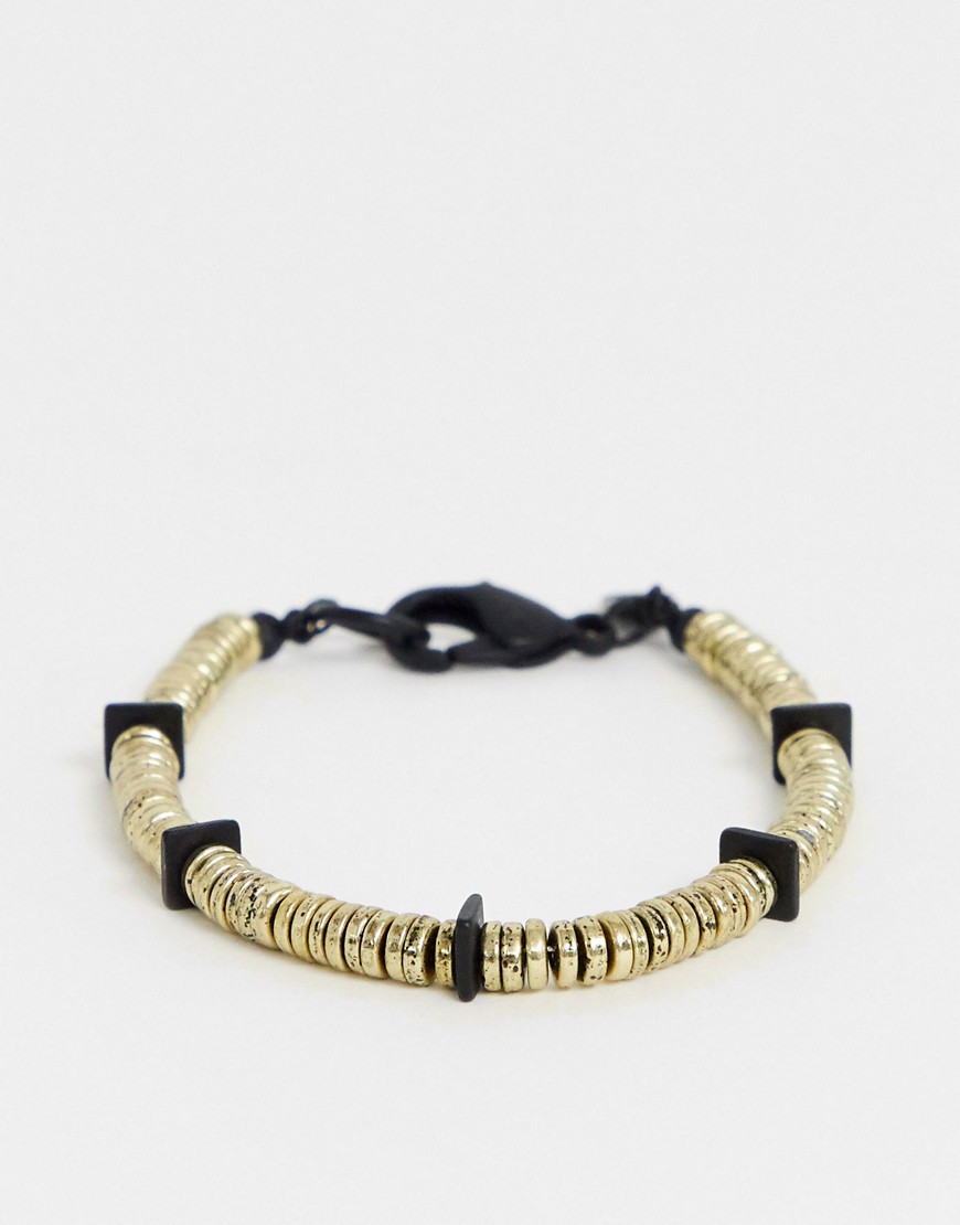 Icon Brand beaded bracelet in gold-Multi