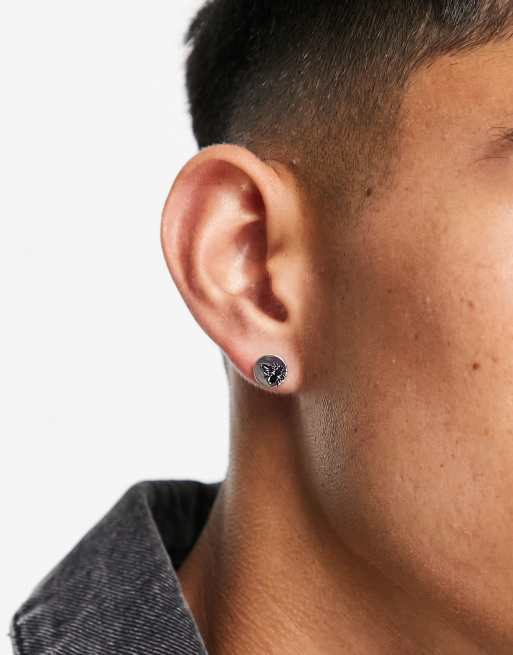 Icon Brand bee stud earrings in silver