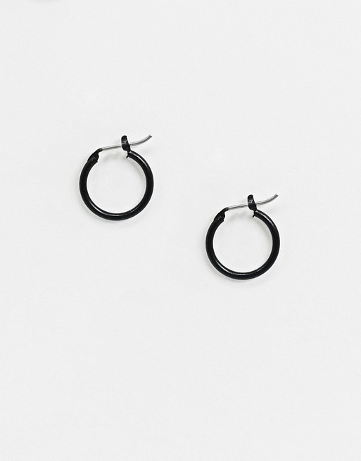 Icon Brand black hoop earrings
