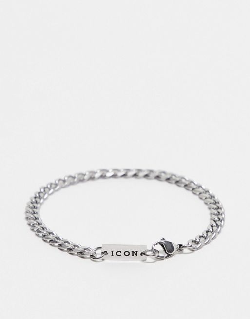 Icon Brand – Bransoletka ze stali nierdzewnej w srebrnym kolorze