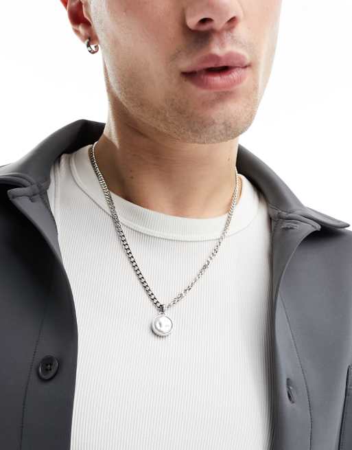 Icon Brand - Camper - Collier chaîne à pendentif perle - Argenté