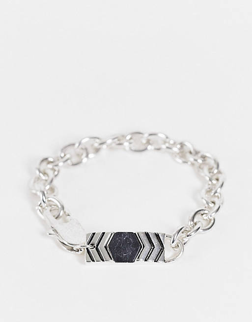 Icon Brand chain bracelet in silver