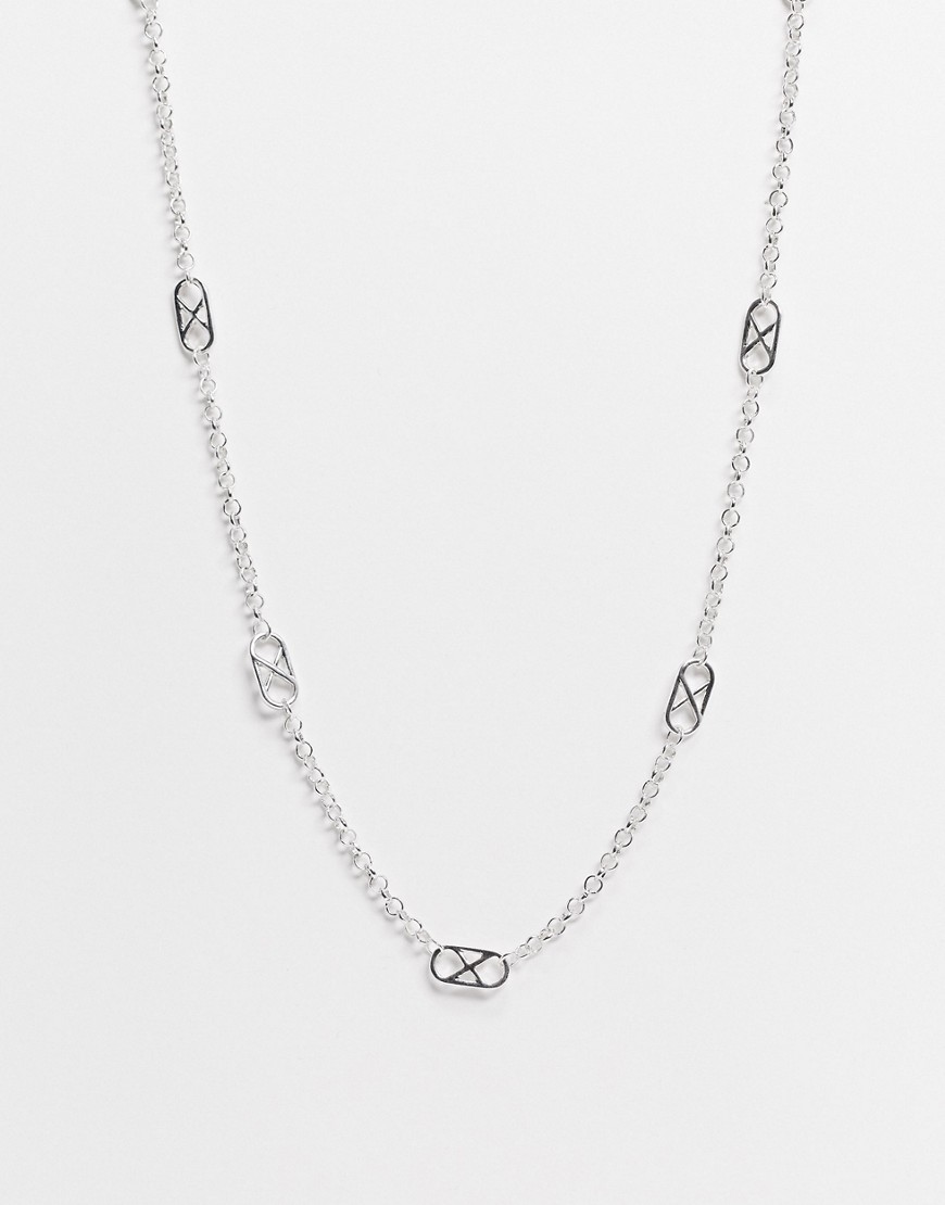 Icon Brand chain infinity necklace in silver
