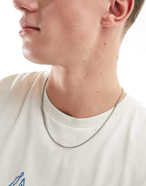 Icon Brand - Chaîne en maille rolo en acier inoxydable - Argenté 