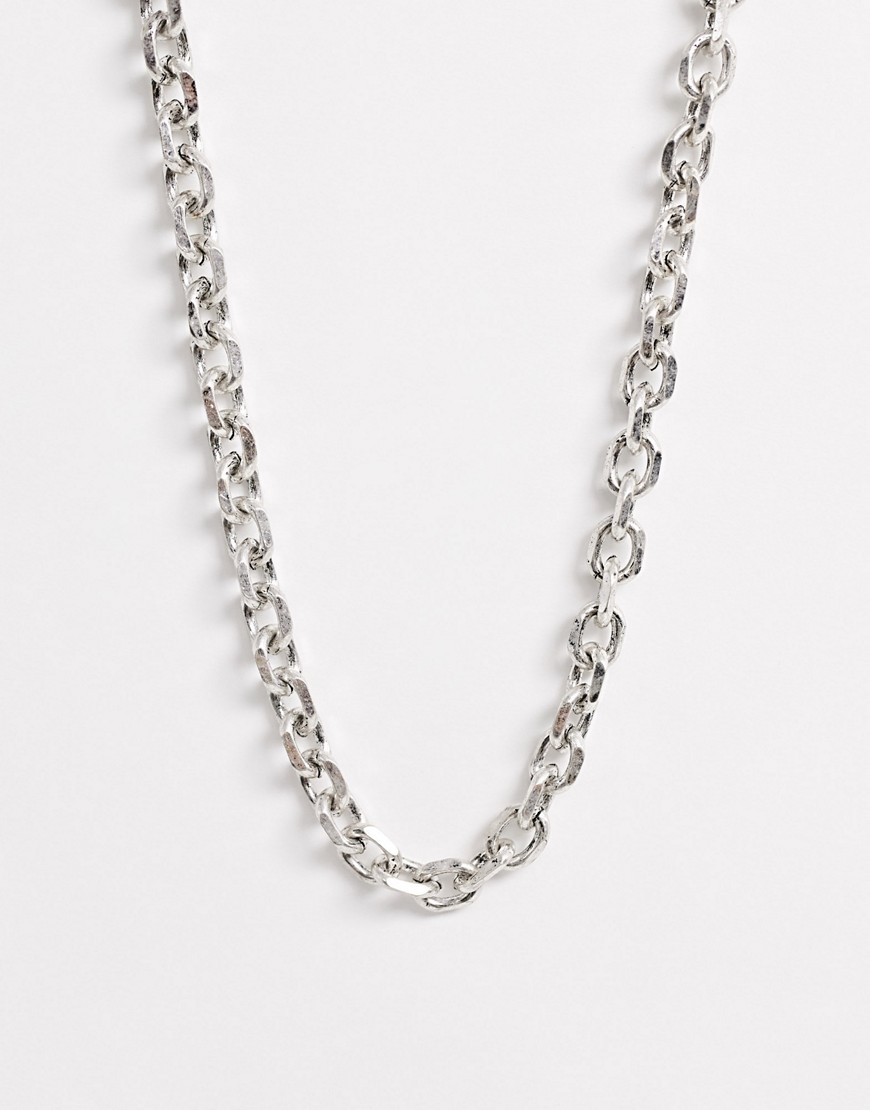 Icon Brand chunky neck chain in silver
