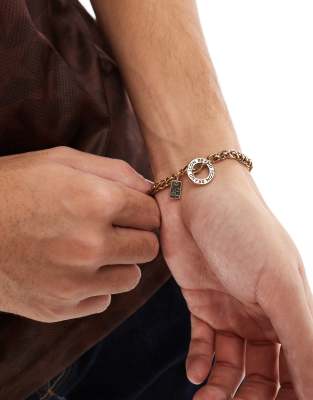 Icon Brand Icon Brand circle link chain bracelet in gold