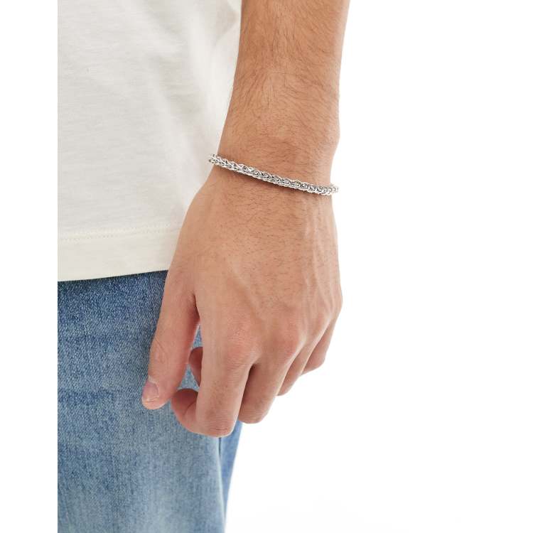 【待望の最新作】≪ADRAR≫ Circle Link Chain Bracelet (Silver Icon Brand circle link chain bracelet in silver | ASOS