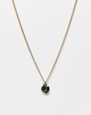 Icon Brand class of mini cluster pendant necklace in gold - ASOS Price Checker