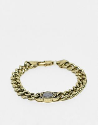 Icon Brand corazon oval composite bracelet in gold