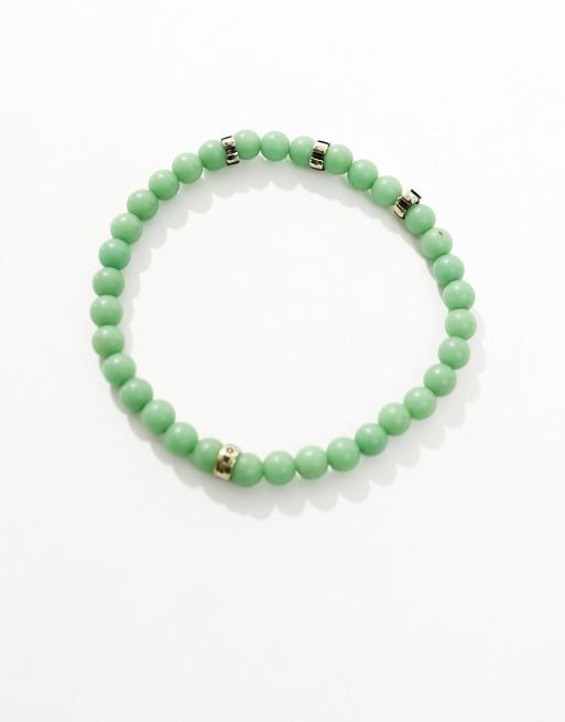 Green on sale bead bracelet