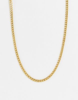 Icon Brand Deposit stainless steel chain necklace in gold - ASOS Price Checker