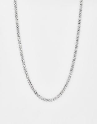 Icon Brand Deposit stainless steel chain necklace in silver
