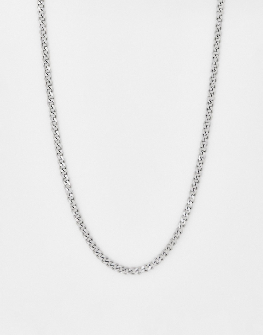 Icon Brand Deposit Stainless Steel Chain Necklace In Silver