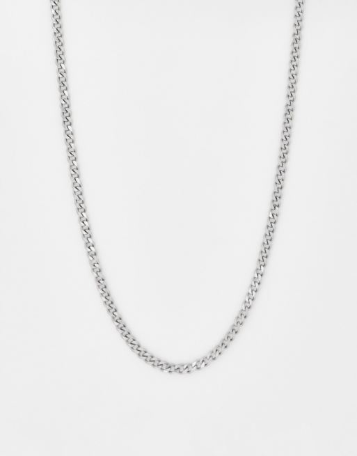 Icon Brand Deposit stainless steel chain necklace in silver ASOS